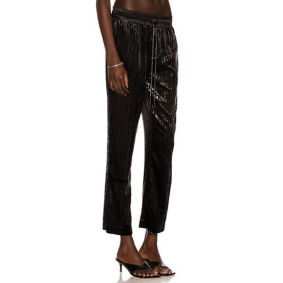 RtA Fiona Pant in Velvet Shiny Stripe NWOT Small - Picture 1 of 12